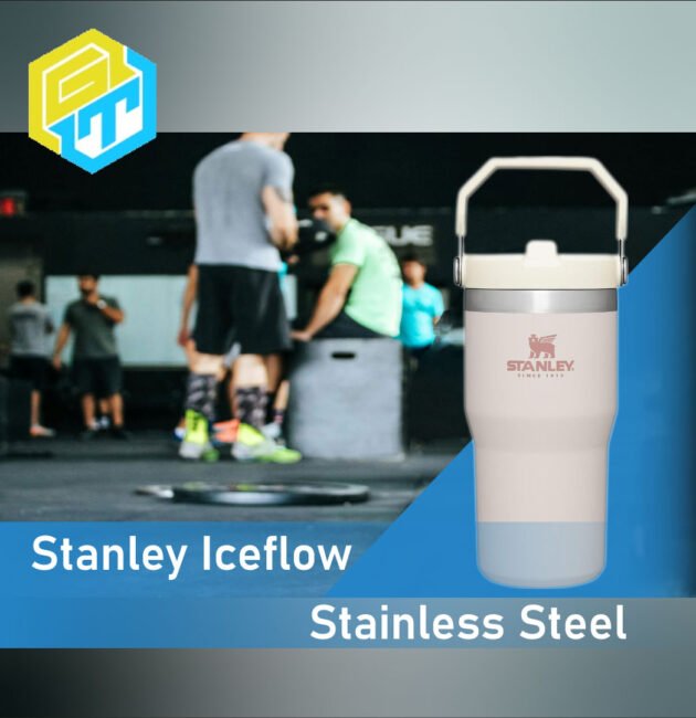 Stanley-Iceflow- water bottle with straw-Golden Truth