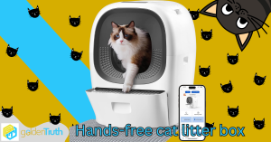 Hands-free cat litter box