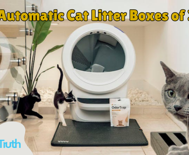 Self-cleaning litter box for multiple cats