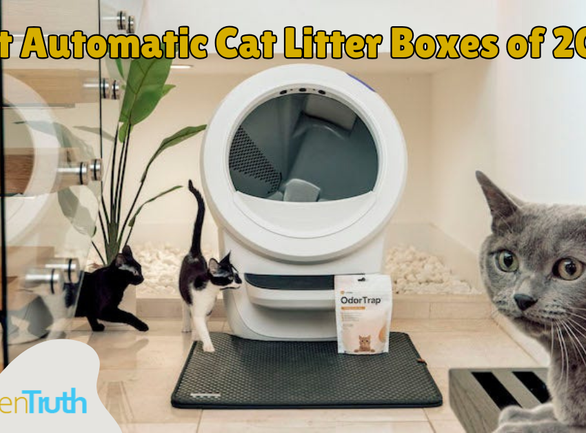 Self-cleaning litter box for multiple cats